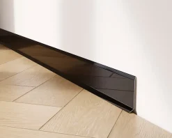 Ilcom Plinthe décorative pour mur F Noir poli - 60mm x 2700mm x 0,65 ep.- Plinthe Pour Parquet Et Stratifié