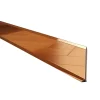 Ilcom Plinthe Pour Parquet Et Stratifié<Plinthe décorative pour mur F Cuivre poli - 80mm x 2700mm x 0,65 ep.