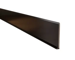 Ilcom Plinthe décorative pour mur F Noir mat - 100mm x 2700mm x 0,65 ep.- Plinthe Pour Parquet Et Stratifié