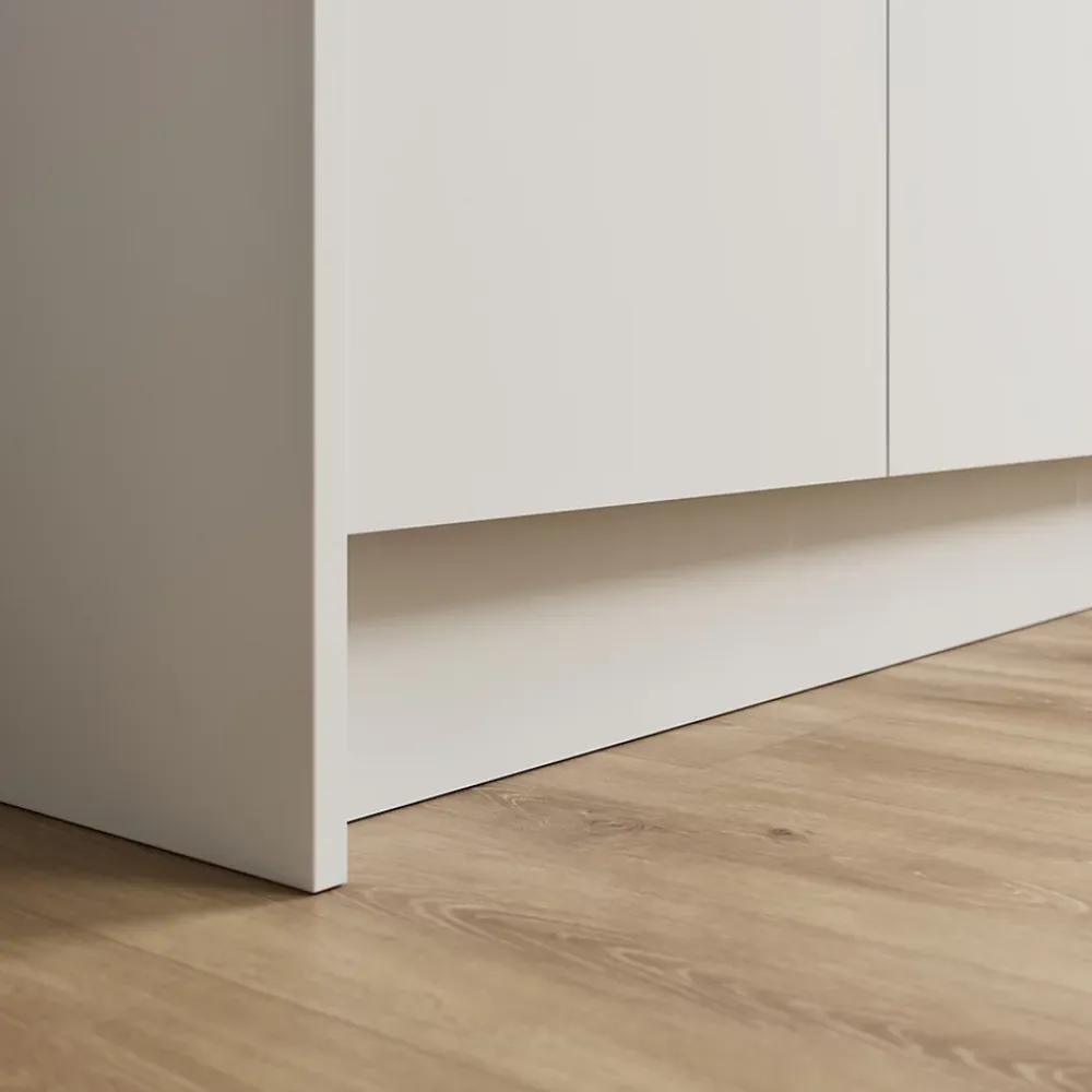 GoodHome Plinthe De Cuisine<Plinthe de cuisine Elcot blanc H.15 x l.240 x ép.1,6 cm