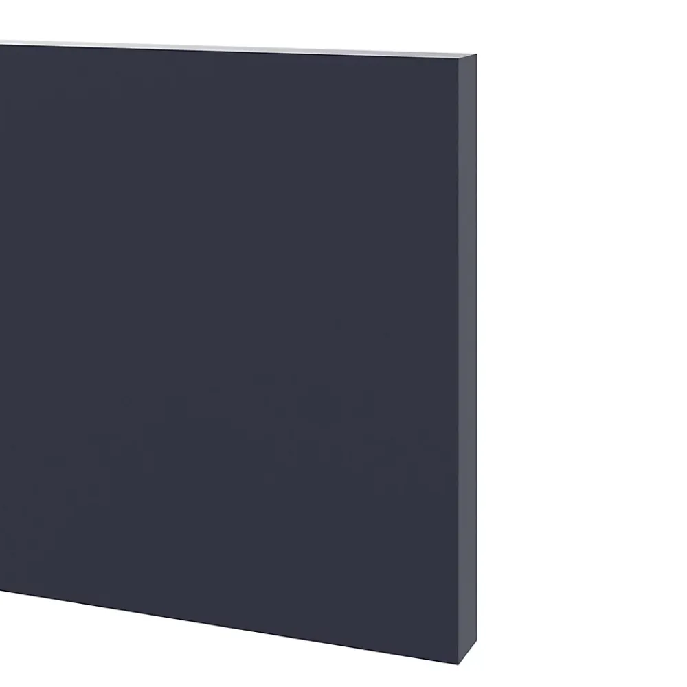 GoodHome Plinthe de cuisine Garcinia et Stevia bleu mat H. 15 cm x l. 2.4 m x Ep. 16 mm- Plinthe De Cuisine