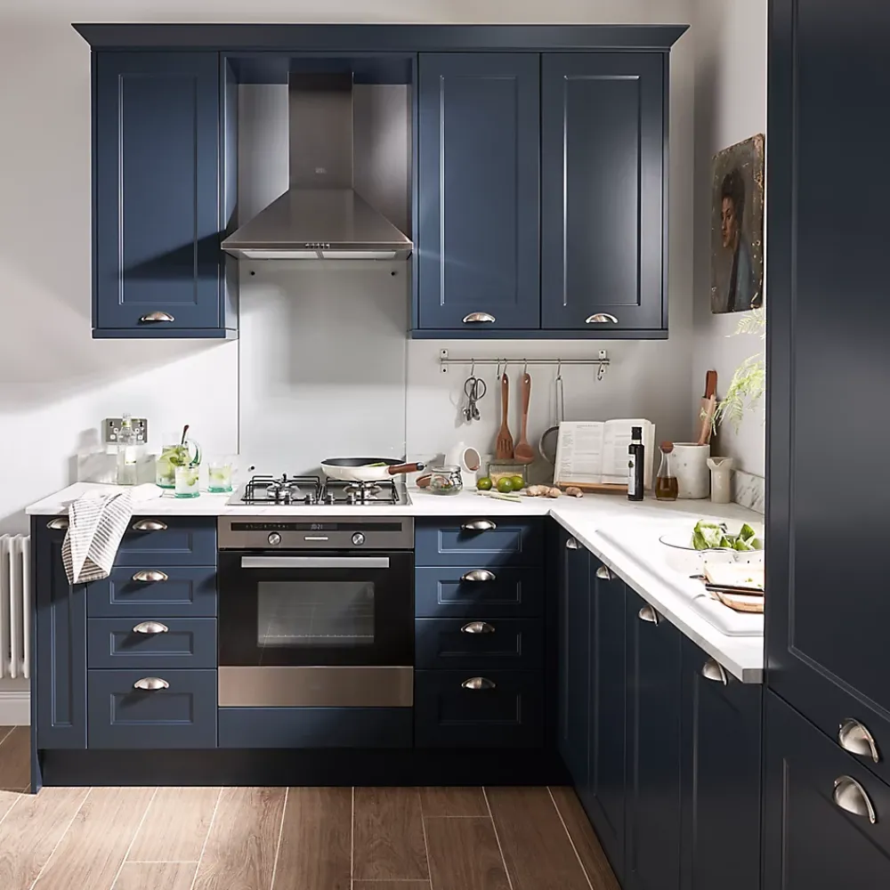 GoodHome Plinthe De Cuisine<Plinthe de cuisine Artemisia bleu H. 15 cm x l. 2.4 m x Ep. 16 mm
