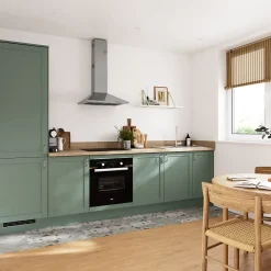 GoodHome Plinthe De Cuisine<Plinthe de cuisine Ash vert sauge H. 15 cm x l. 2.4 m x Ep. 16 mm