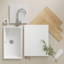 Plinthe De Cuisine<Plinthe de cuisine GoodHome Garcinia blanc mat H. 15 cm x l. 2,4 m x Ép. 16mm