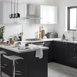 GoodHome Plinthe de cuisine Artemisia Gris H. 15 cm x l. 2.4 m x Ep. 16 mm- Plinthe De Cuisine