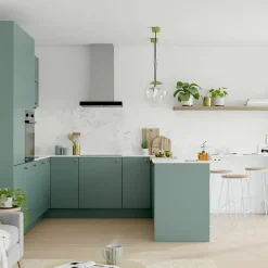 GoodHome Plinthe de cuisine Stevia vert H. 15 x l. 240 x Ep. 1,6 cm- Plinthe De Cuisine