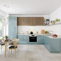 Palma Plinthe de cuisine bleu aqua brillant H.15 x l.240 x Ep.1,8 cm- Plinthe De Cuisine