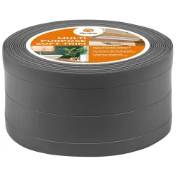 Quest Plinthe de finition W3 en PVC 4,en,1 95 mm, baguette autocollante, masquante, plinthe souple pour sol et mur, gris foncé, 10 m- Plinthe Pour Sol En Vinyle Et Pvc
