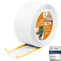 Quest Plinthe Pour Sol En Vinyle Et Pvc<Plinthe de finition W3 en PVC 4,en,1 120 mm, baguette autocollante, masquante, plinthe souple pour sol et mur, blanc, 20 m