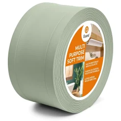 Quest Plinthe de finition W1 en PVC 6,en,1 75 mm, baguette autocollante, masquante, plinthe souple pour sol et mur, vert clair, 5 m- Plinthe Pour Sol En Vinyle Et Pvc