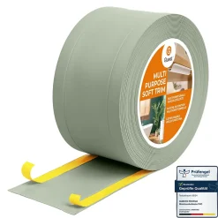 Quest Plinthe de finition W1 en PVC 6,en,1 75 mm, baguette autocollante, masquante, plinthe souple pour sol et mur, vert clair, 5 m- Plinthe Pour Sol En Vinyle Et Pvc