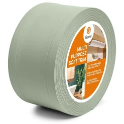 Quest Plinthe de finition W1 en PVC 6,en,1 75 mm, baguette autocollante, masquante, plinthe souple pour sol et mur, vert clair, 5 m- Plinthe Pour Sol En Vinyle Et Pvc