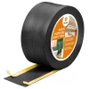 Quest Plinthe de finition W3 en PVC 4,en,1 120 mm, baguette autocollante, masquante, plinthe souple pour sol et mur, noir, 15 m- Plinthe Pour Sol En Vinyle Et Pvc