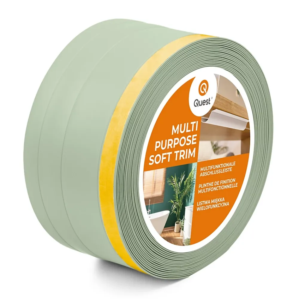 Quest Plinthe Pour Sol En Vinyle Et Pvc<Plinthe de finition W2 en PVC 4,en,1 120 mm, baguette autocollante, masquante, plinthe souple pour sol et mur, vert clair, 10 m