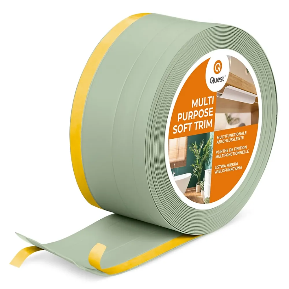 Quest Plinthe Pour Sol En Vinyle Et Pvc<Plinthe de finition W2 en PVC 4,en,1 120 mm, baguette autocollante, masquante, plinthe souple pour sol et mur, vert clair, 10 m