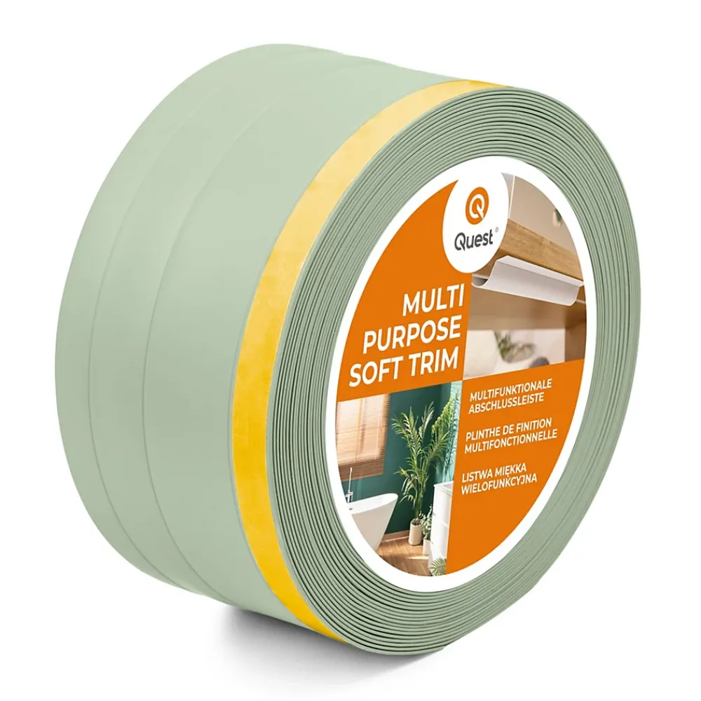Quest Plinthe Pour Sol En Vinyle Et Pvc<Plinthe de finition W2 en PVC 4,en,1 120 mm, baguette autocollante, masquante, plinthe souple pour sol et mur, vert clair, 10 m