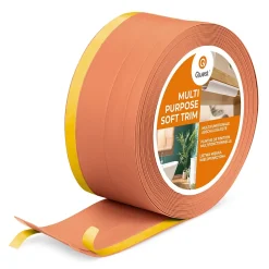 Quest Plinthe de finition W2 en PVC 4,en,1 120 mm, baguette autocollante, masquante, plinthe souple pour sol et mur, brique, 5 m- Plinthe Pour Sol En Vinyle Et Pvc