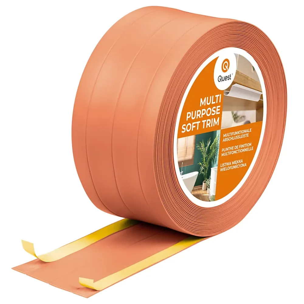Quest Plinthe Pour Sol En Vinyle Et Pvc<Plinthe de finition W3 en PVC 4,en,1 95 mm, baguette autocollante, masquante, plinthe souple pour sol et mur, brique, 10 m