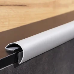Quest Plinthe Pour Sol En Vinyle Et Pvc<Plinthe de finition W1 en PVC 6,en,1 120 mm, baguette autocollante, masquante, plinthe souple pour sol et mur, gris, 15 m