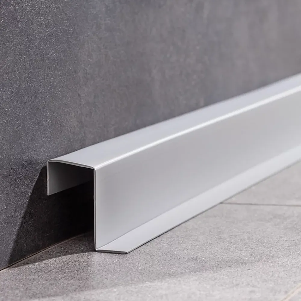 Quest Plinthe de finition W2 en PVC 4,en,1 120 mm, baguette autocollante, masquante, plinthe souple pour sol et mur, blanc, 5 m- Plinthe Pour Sol En Vinyle Et Pvc