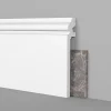 Eternal Parquet Plinthe DUCALE Alto WHITE 138x22mm en polymère effet marbre - Polystructured (prix au mètre)- Plinthe Bois|Plinthe Bois