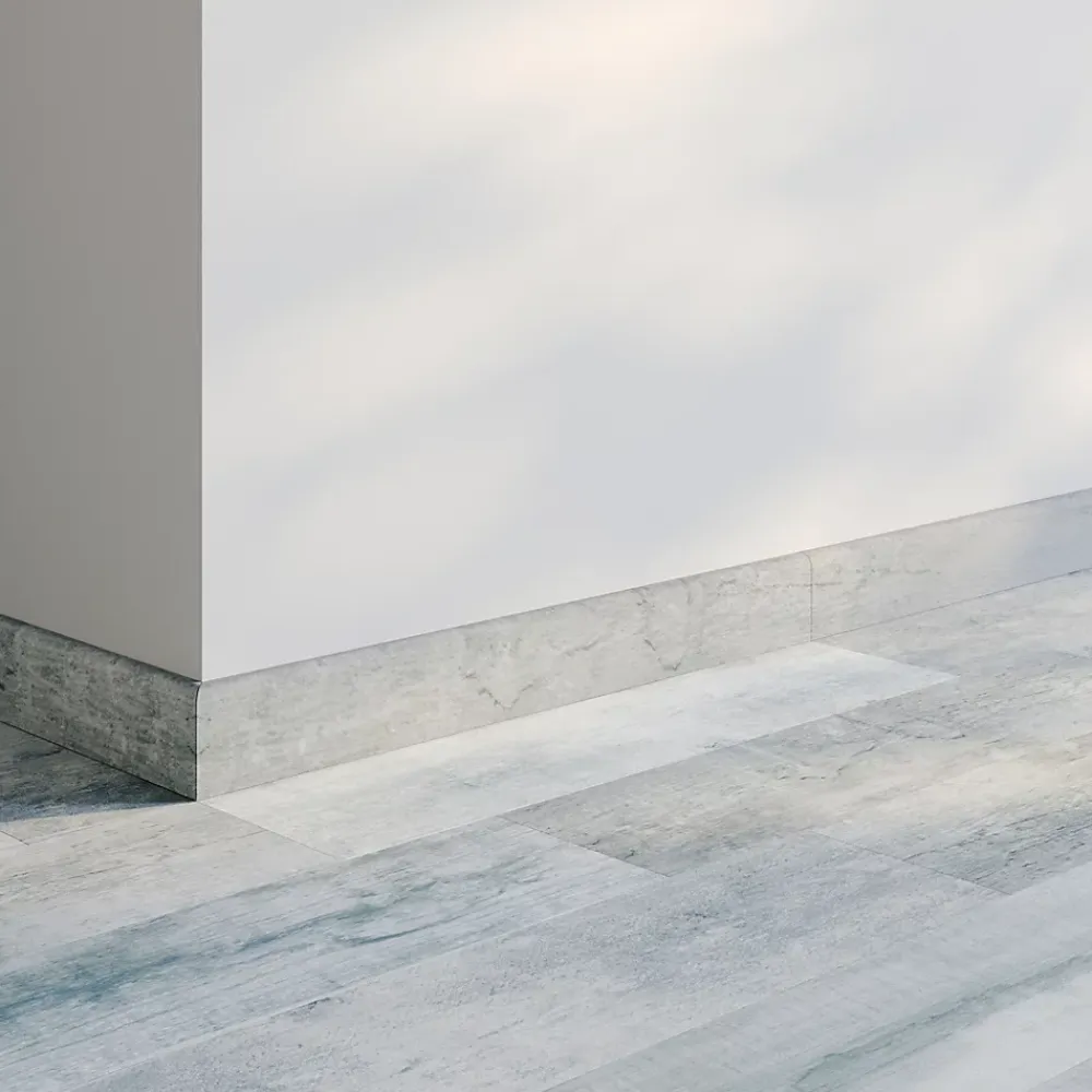 Plinthe effet bois gris l.7 x L.60 cm x ép.8 mm, Julyo 2 Colli- Plinthe Pour Carrelage Sol