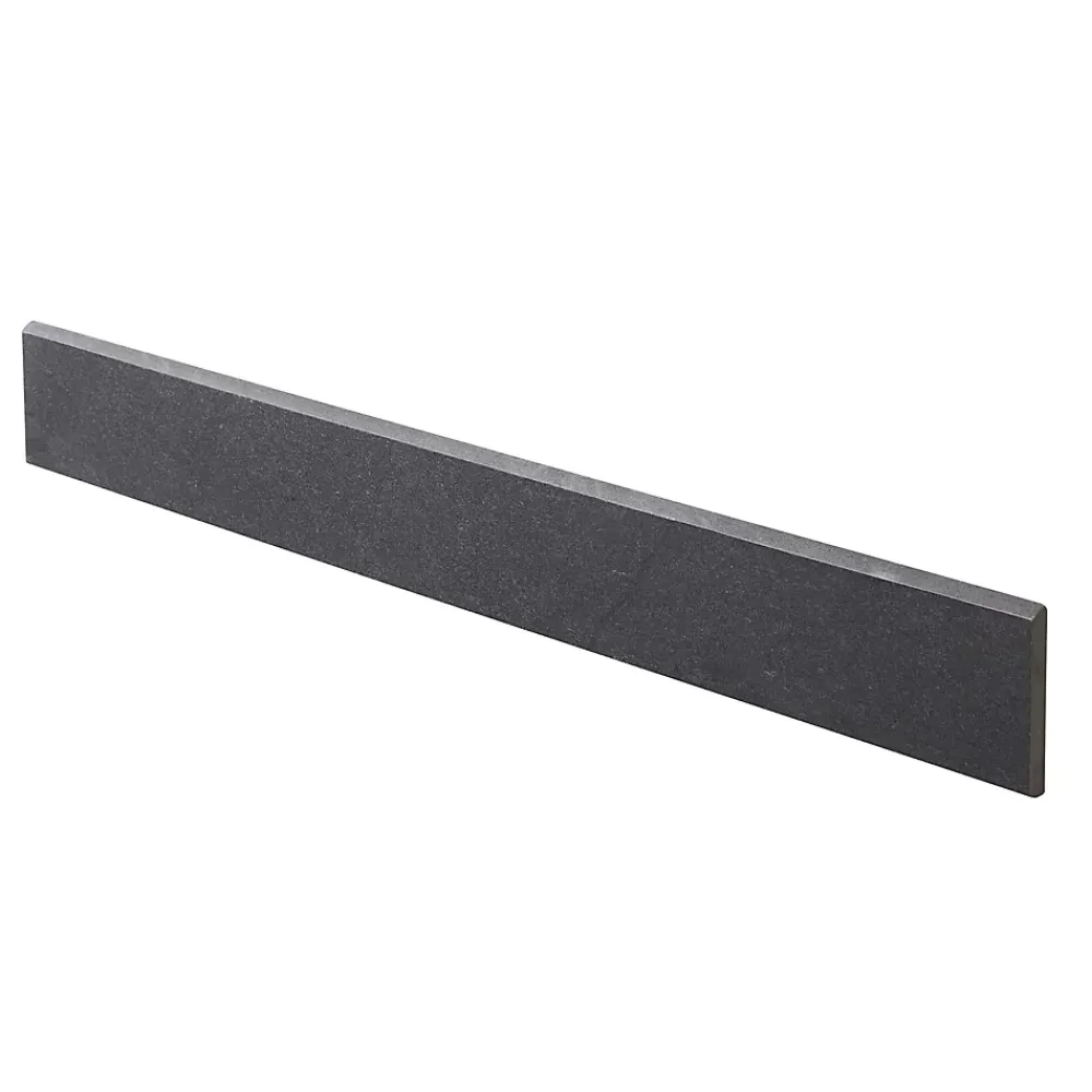 GoodHome Plinthe Pour Carrelage Sol<Plinthe en carrelage anthracite effet ardoise L.61 x l.7,5 cm x ép.9 mm, Slate