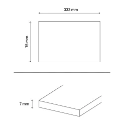 Plinthe en carrelage anthracite mat L.33,3 x l.7.5 cm x ép.7 mm, Porphyre- Plinthe Pour Carrelage Sol