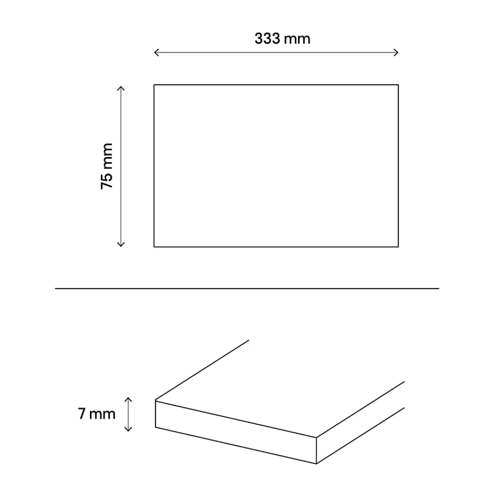 Plinthe en carrelage anthracite mat L.33,3 x l.7.5 cm x ép.7 mm, Porphyre- Plinthe Pour Carrelage Sol