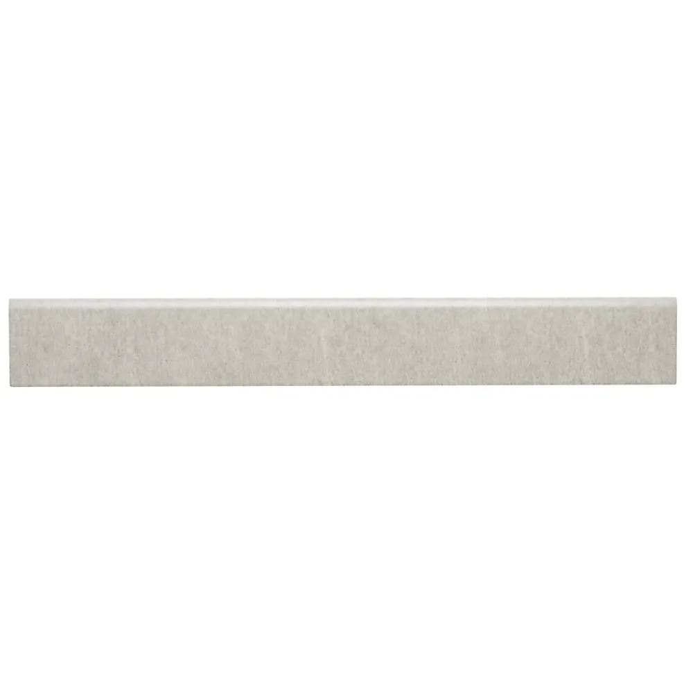 GoodHome Plinthe en carrelage blanc effet pierre satin L.60 x l.8 cm x ép.9,3 mm, Natural- Plinthe Pour Carrelage Sol