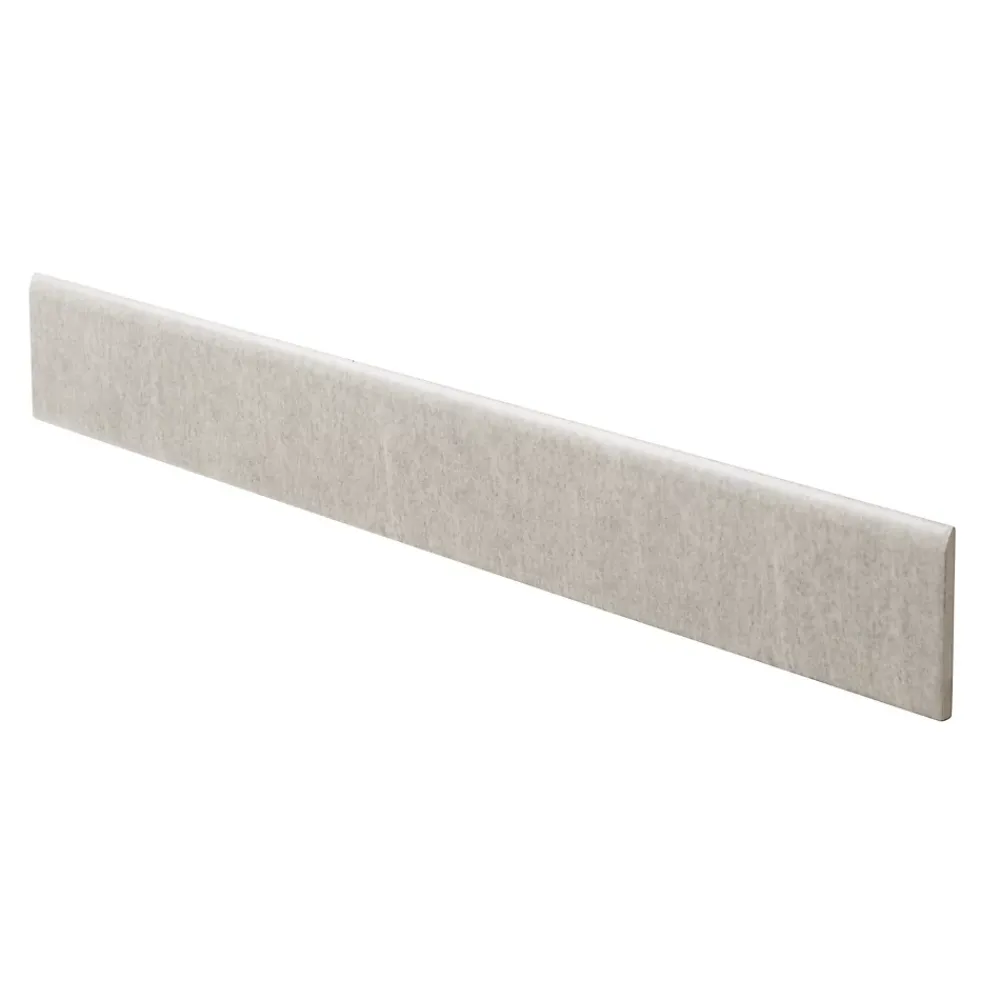 GoodHome Plinthe en carrelage blanc effet pierre satin L.60 x l.8 cm x ép.9,3 mm, Natural- Plinthe Pour Carrelage Sol
