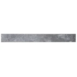 GoodHome Plinthe en carrelage effet pierre anthracite L.61,5 x l.7,5 cm x ép.9 mm, Shaded- Plinthe Pour Carrelage Sol