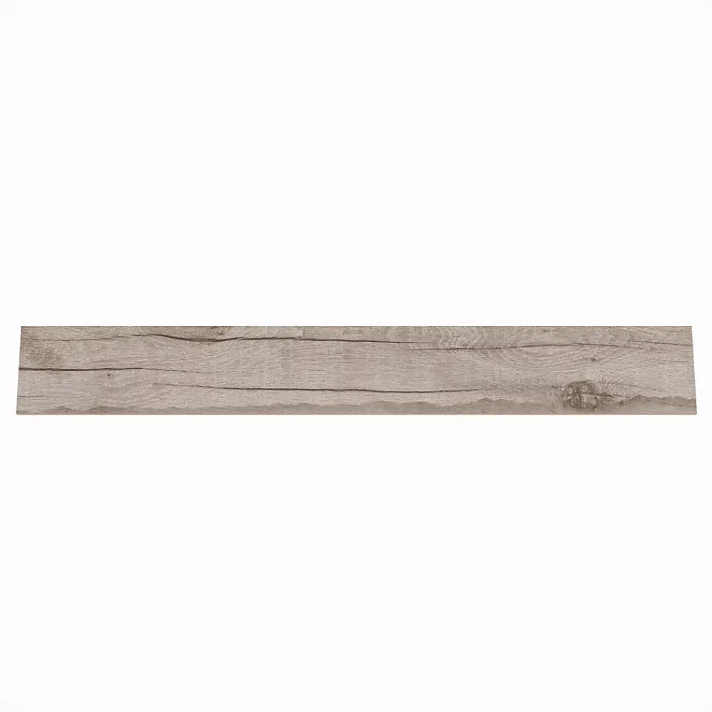 GoodHome Plinthe Pour Carrelage Sol<Plinthe en carrelage effet chêne gris mat L.45 cm x l.8 cm x ép.10 mm, Vintage Oak