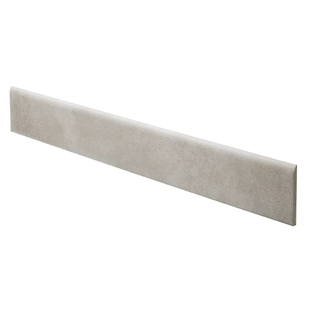 GoodHome Plinthe Pour Carrelage Sol<Plinthe en carrelage gris mat L.60 x l.8 cm x ép.10 mm, Smooth