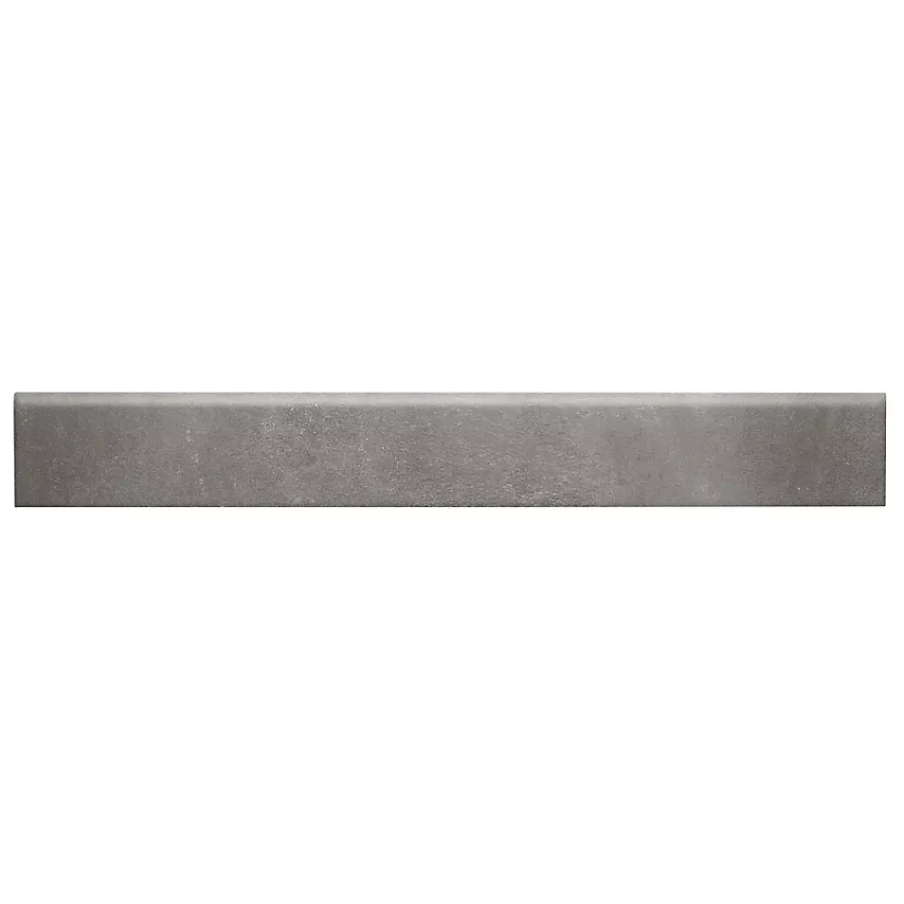 GoodHome Plinthe en carrelage gris foncé mat L.60 x l.8 cm x ép.10 mm, Smooth- Plinthe Pour Carrelage Sol