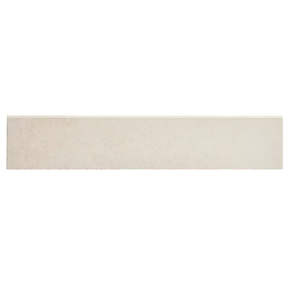 GoodHome Plinthe Pour Carrelage Sol<Plinthe en carrelage ivoire effet béton L.61,5 x l.8 cm x ép.7,4 mm, Konkrete