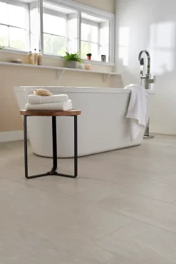 GoodHome Plinthe en carrelage ivoire effet pierre L.60 x l.8 cm x ép.8 mm, Soft Travertin- Plinthe Pour Carrelage Sol