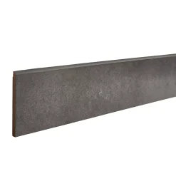 GoodHome Plinthe en grès porcelainé effet béton anthracite L.40 x l.7 cm x ép.7,4 mm, Konkrete- Plinthe Pour Carrelage Sol