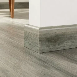 GoodHome Plinthe en MDF, résistant à l'eau coloris gris 220 x 8 cm Décor 75 (vendue à la pièce)- Plinthe Bois|Plinthe Bois