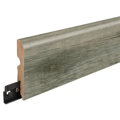 GoodHome Plinthe en MDF, résistant à l'eau coloris gris 220 x 8 cm Décor 75 (vendue à la pièce)- Plinthe Bois|Plinthe Bois