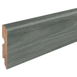 GoodHome Plinthe Pour Parquet Et Stratifié|Plinthe Bois<Plinthe en MDF, résistant à l'eau coloris gris anthracite 220 x 8 cm Décor 105 (vendue à la pièce)