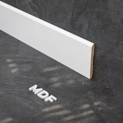 Tecnoprofils Plinthe Bois|Plinthe Bois<Plinthe MDF 2 m - Blanc - Lot de 5 - 100 x 10 mm