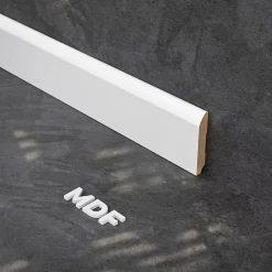 Tecnoprofils Plinthe Bois|Plinthe Bois<Plinthe MDF 2 m - Blanc - Lot de 5 - 80 x 14 mm
