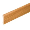 Tecnoprofils Plinthe MDF 2 m - Chêne Français - Lot de 5 - 80 x 14 mm, Lot de 5- Plinthe Bois|Plinthe Bois