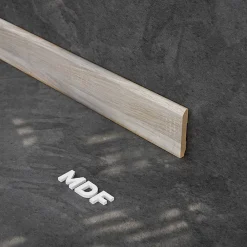 Tecnoprofils Plinthe MDF 2 m - Chêne Naturel - Lot de 5 - 70 x 10 mm- Plinthe Bois|Plinthe Bois