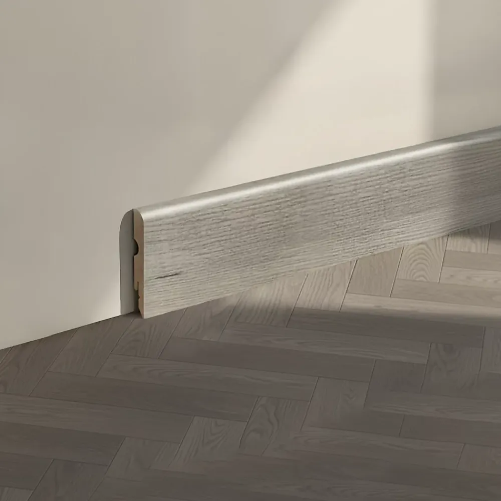 GoodHome Plinthe MDF 220 x 8 cm Décor 75 chêne gris (vendue à la pièce)- Plinthe Pour Parquet Et Stratifié