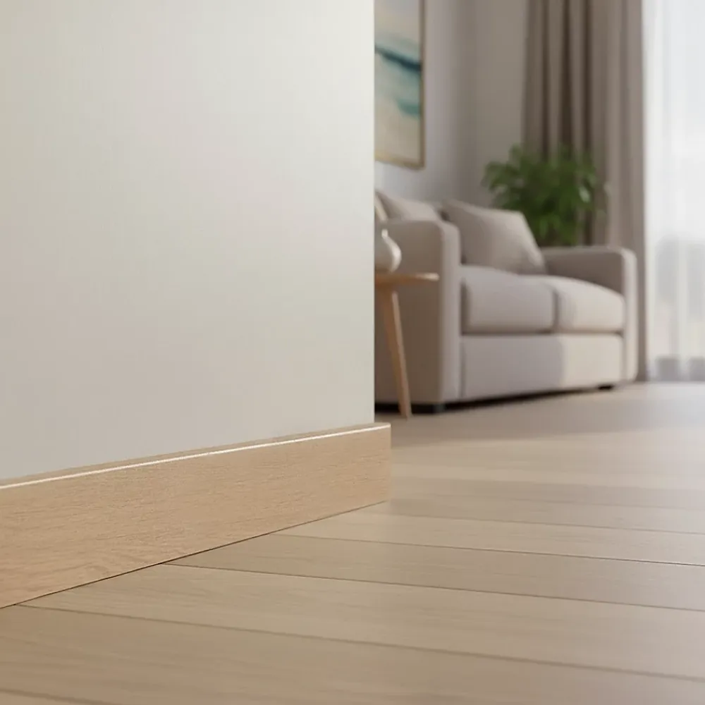 GoodHome Plinthe MDF 220 x 8 cm décor 130 chêne (vendue à la pièce)- Plinthe Pour Parquet Et Stratifié