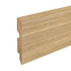 GoodHome Plinthe MDF arrondie, effet chêne , décor 3, H.8 cm x L.220 cm x ép.13 mm (vendue à la pièce)- Plinthe Pour Parquet Et Stratifié
