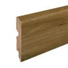 GoodHome Plinthe Pour Parquet Et Stratifié<Plinthe MDF arrondie, effet chêne brun , décor 4, H.8 cm x L. 220 cm x ép.13 mm ( vendue à la pièce)