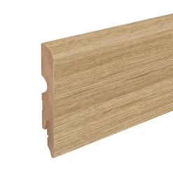 GoodHome Plinthe MDF arrondie, effet chêne , décor 1, H.8 cm x L. 220 cm x ép.13 mm (vendue à la pièce)- Plinthe Pour Parquet Et Stratifié